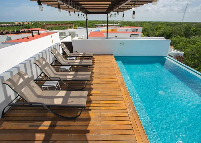 Modern Ph With Private Pool In Tulum, 2 Bedrooms